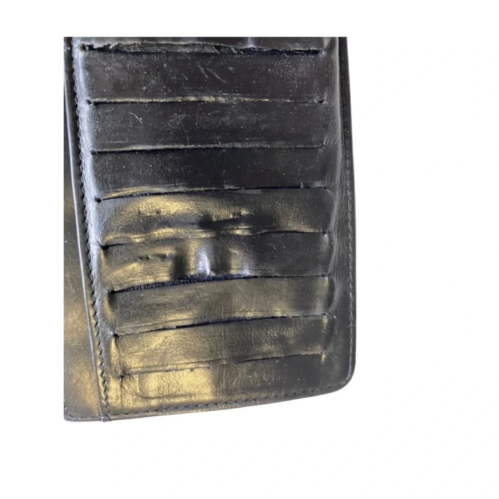 Chanel Micro Chocolate Bar Coco Mark Long Wallet Black Leather - Picture 13 of 13